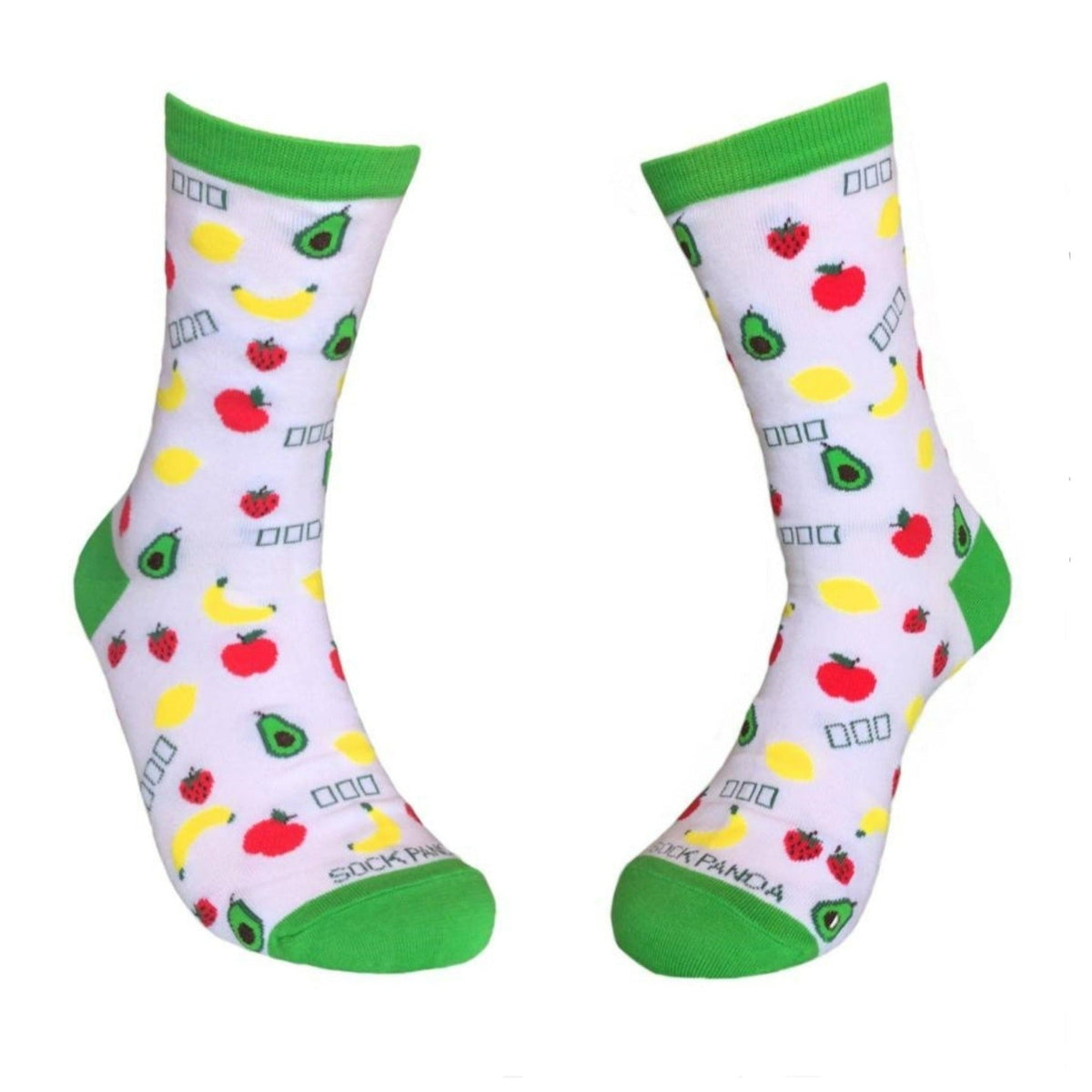 Fruit Pattern Socks from the Sock Panda (Adult Medium - Shoe Sizes 5-10), Fruit Avocado Pattern