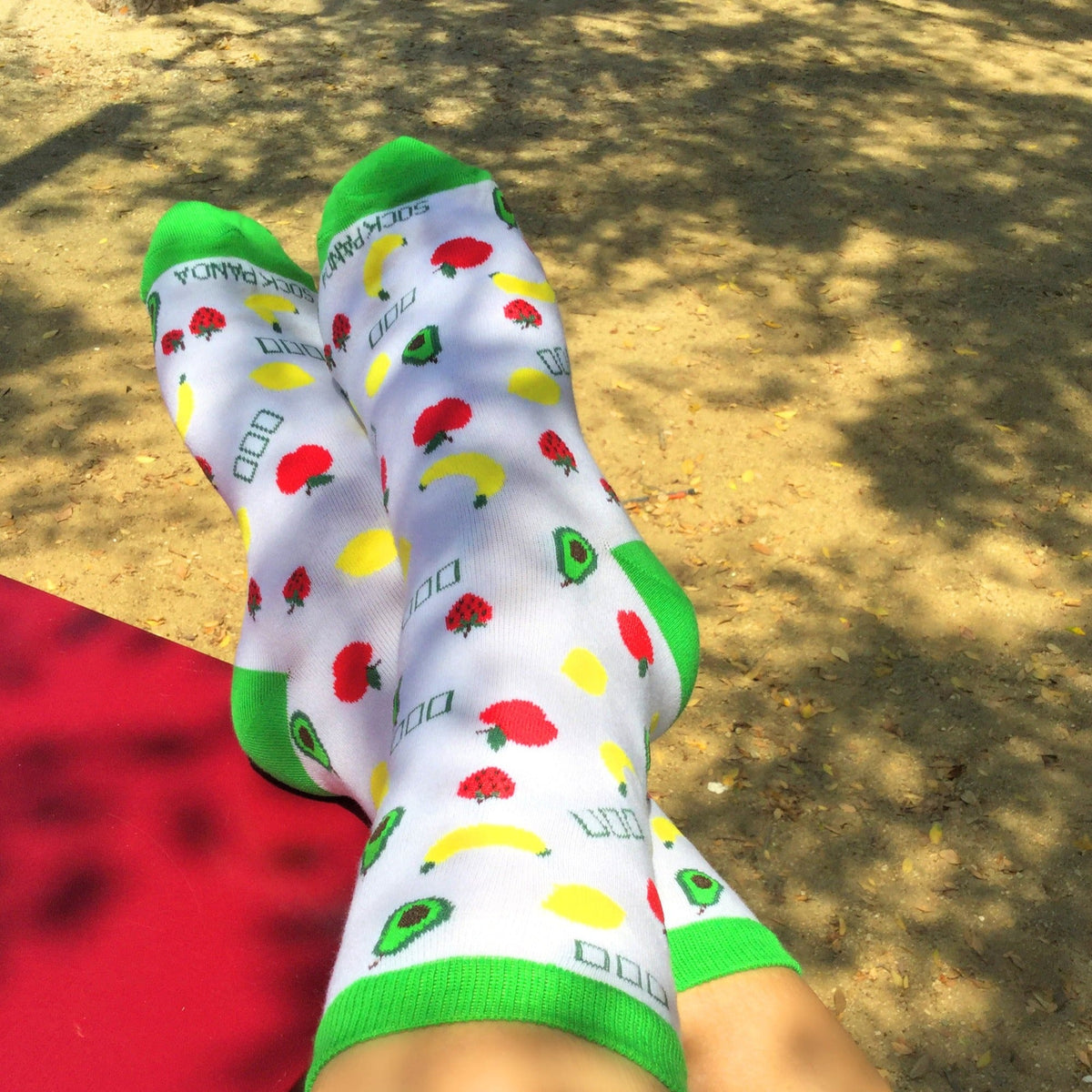 Fruit Pattern Socks from the Sock Panda (Adult Medium - Shoe Sizes 5-10), Fruit Avocado Pattern