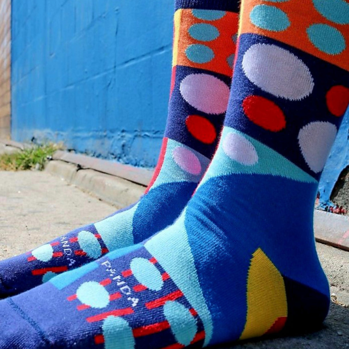 Fun Abstract Geometric Pattern Socks from the Sock Panda (Adult Large - Men's Shoe Sizes 8-12), Abstract Man