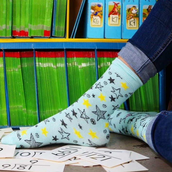 Fun Star Pattern Socks from the Sock Panda, Women Star Patter