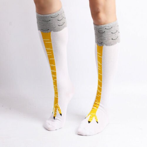 Funny Chicken Leg Socks (Knee High), ChickWhiYellknee