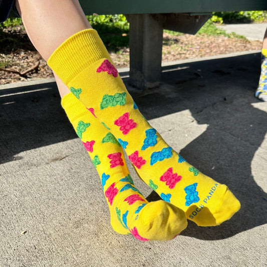 Gummy Bear Pattern Socks from the Sock Panda (Adult Small - Shoe Sizes 2 - 5)