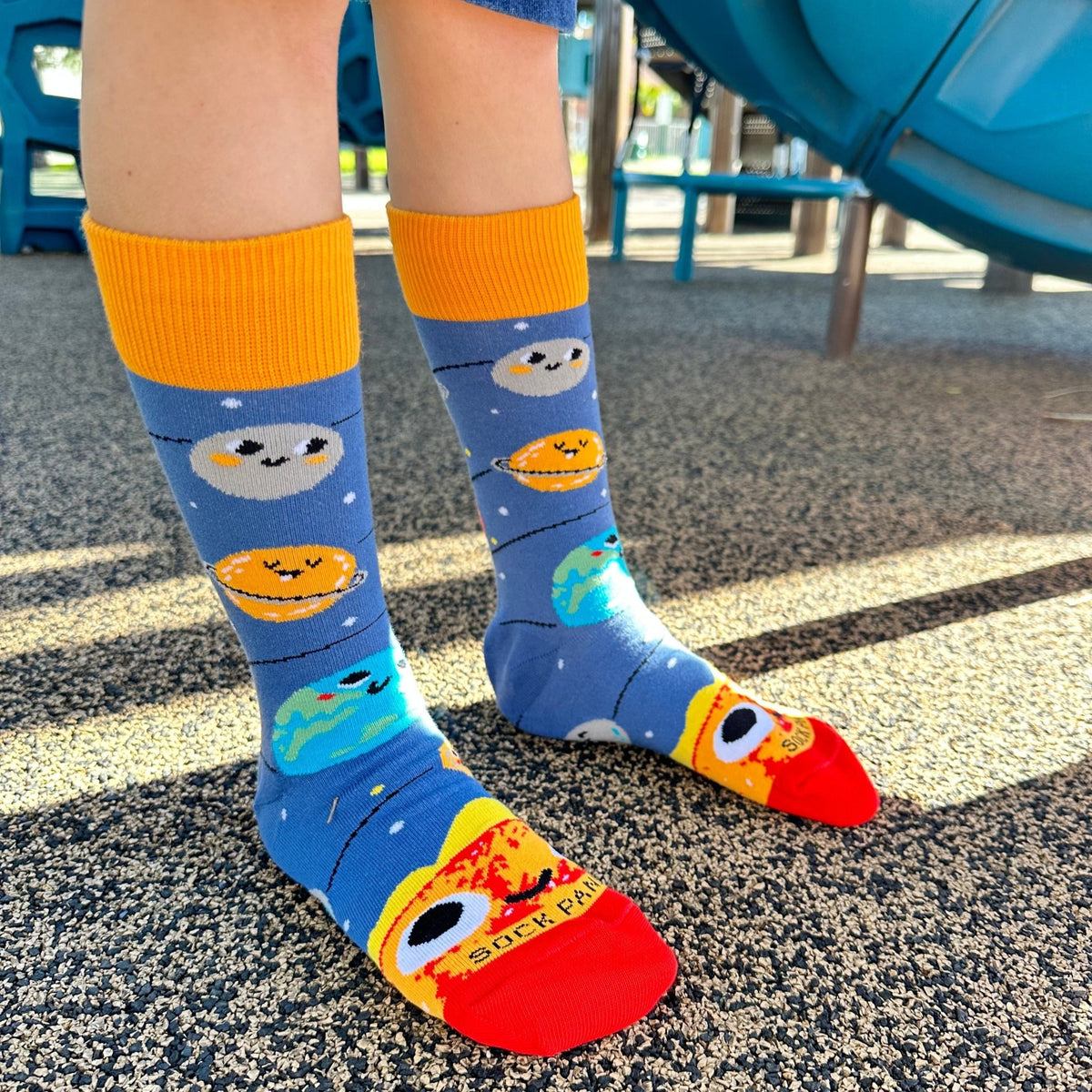 Happy Planets Socks from the Sock Panda (Adult Small - Shoe Sizes 2-5), HappyPlanSm