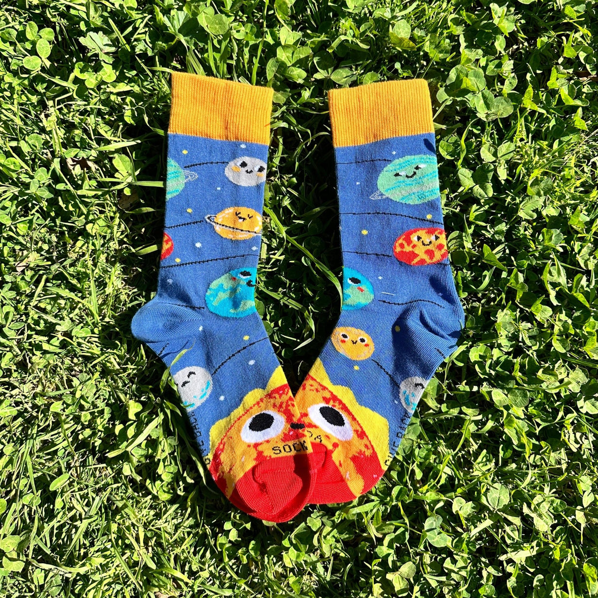 Happy Planets Socks from the Sock Panda (Adult Small - Shoe Sizes 2-5), HappyPlanSm