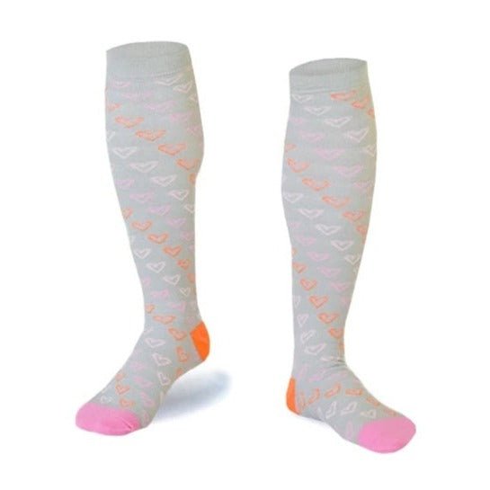 Heart Patterned Knee High (Compression Socks), HeartComp