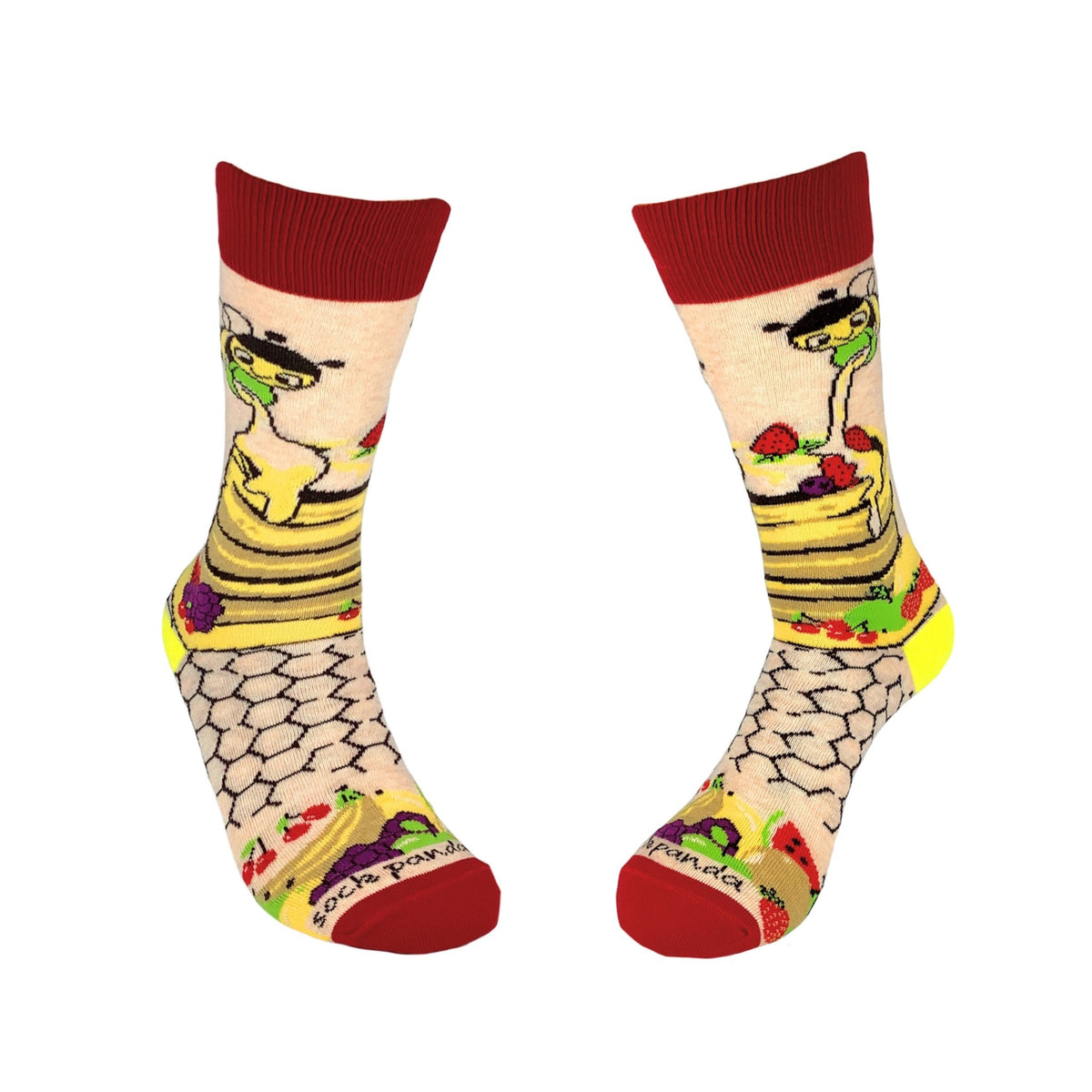 How Do You Like Your Pancakes Socks from the Sock Panda, BeePancake