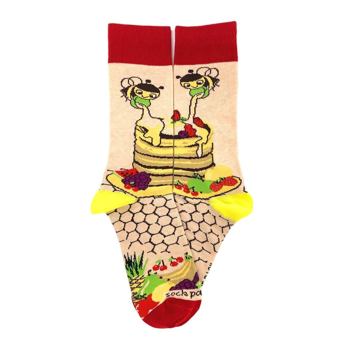 How Do You Like Your Pancakes Socks from the Sock Panda, BeePancake