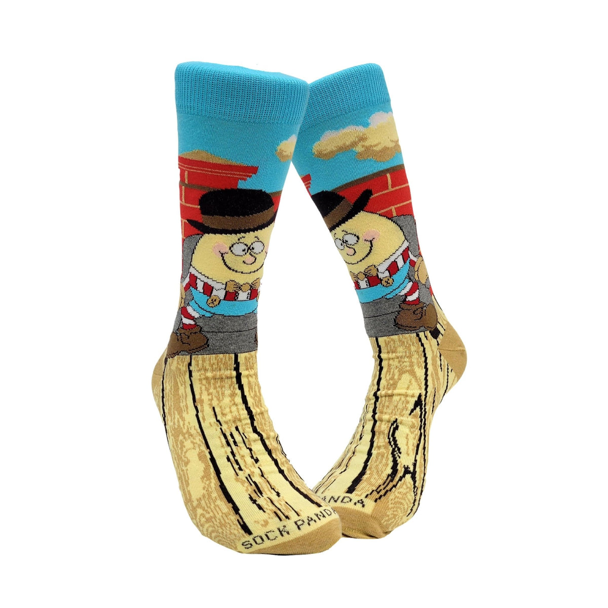 Humpty Dumpty Sits in a Chair Socks from the Sock Panda (Adult Large - Men's Shoe Sizes 8-12), Humpty