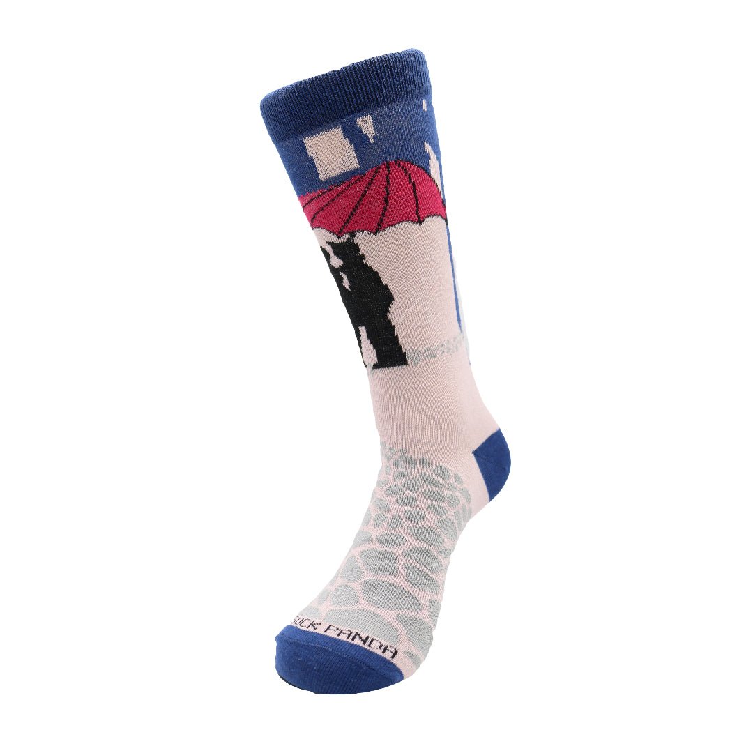 Kissing in the Rain Socks from the Sock Panda (Adult Medium - Women's Shoe Sizes 5 - 10)