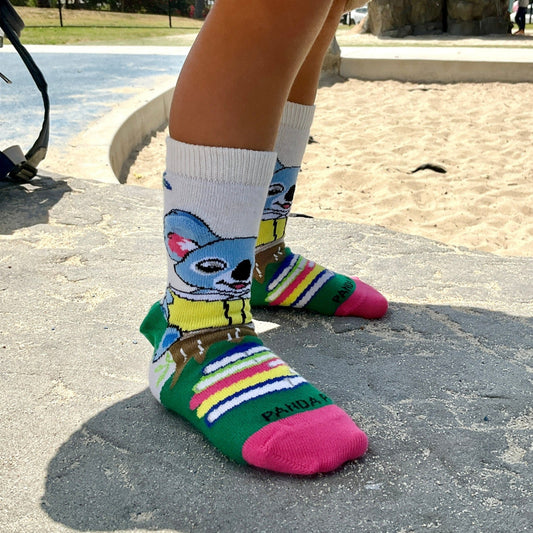 Koala Reading a Book Socks from the Sock Panda (Ages 3 - 7)