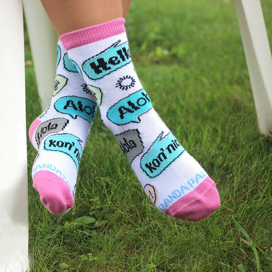 Languages of the World Socks (How to say "Hello") Ages 3 - 5