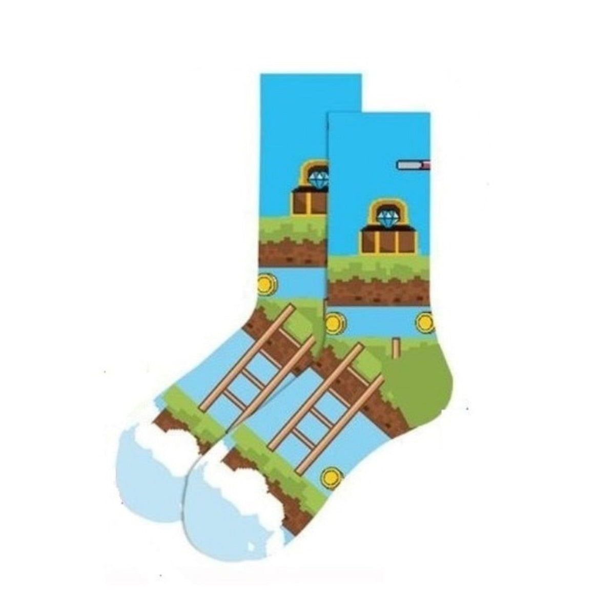 Level Up Video Game Socks from the Sock Panda, Level Up