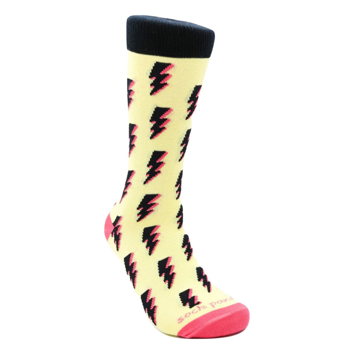 Lightning Bolts Socks (Adult Medium - Women's Shoe Sizes 5-10), Woman Lightning
