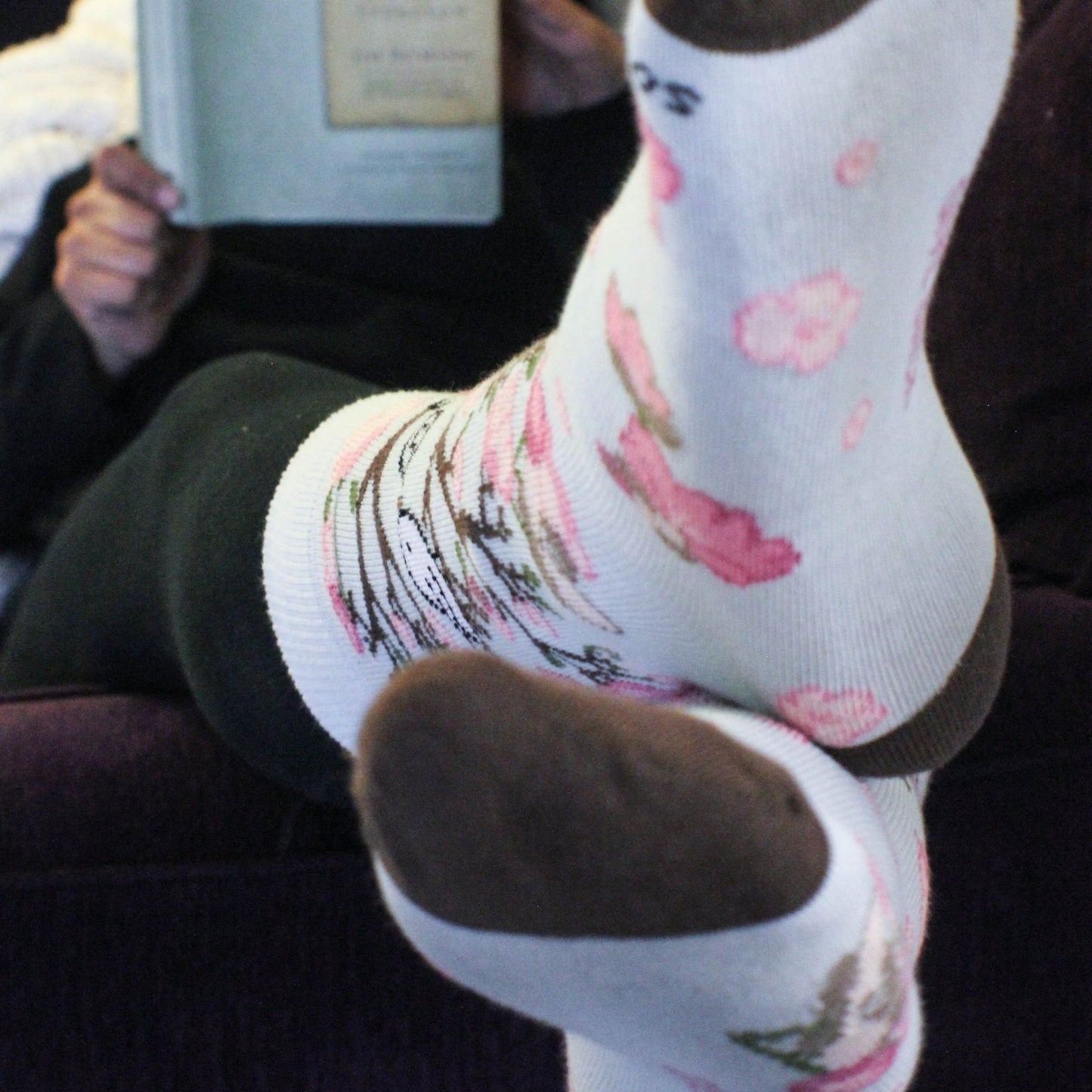 Love Songbird in a Tree Socks from the Sock Panda (Adult Medium)