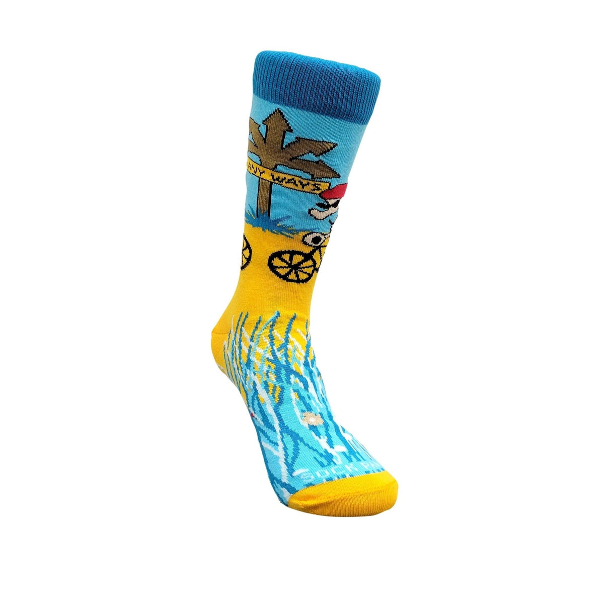Many Ways Bicycle Socks from the Sock Panda (Adult Small - Shoe Sizes 2-5), Many Ways Tw