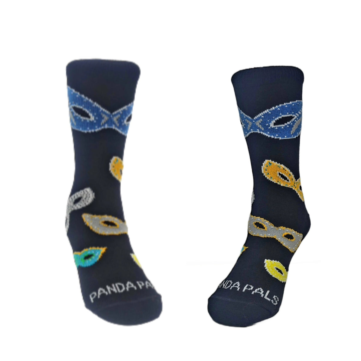 Masquerade Mask Sock in Black (Ages 3-7), BlackMaskMd