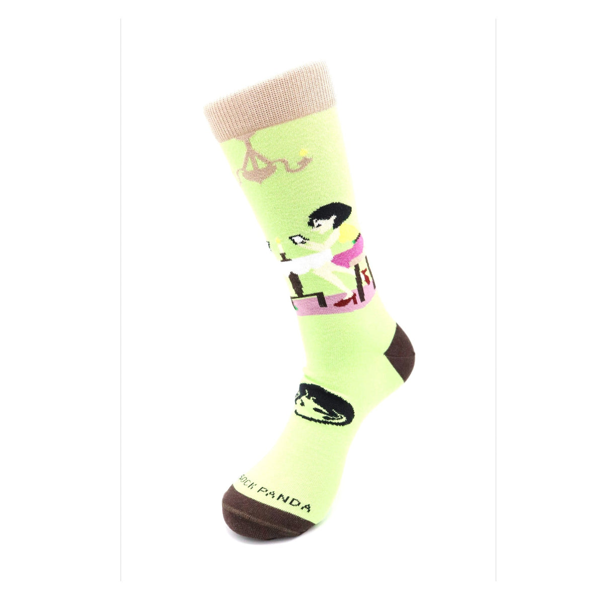 Modern Date - Texting While Eating Socks - Sock Panda, Modern Date