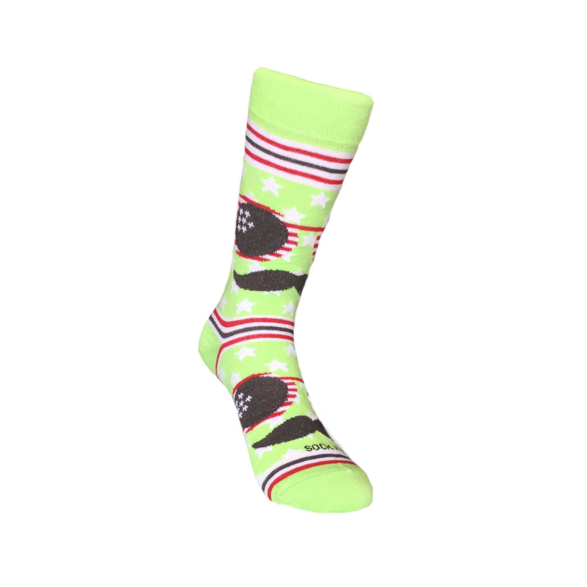 Mustache and Sunglasses Socks (Adult Small - Shoe Sizes 2-5), Tw-Mustache