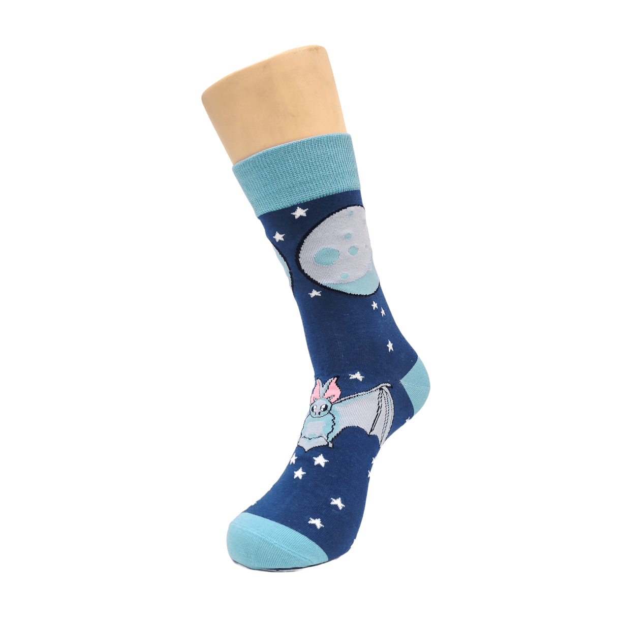 Night Bat Under the Moon Socks (Adult Medium - Women's Shoe Sizes 5 - 10)