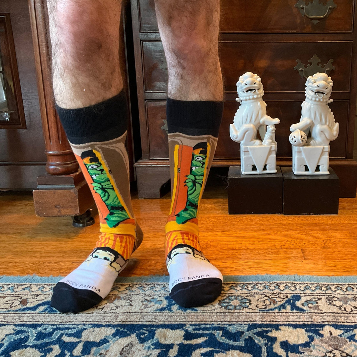 Nightmare Monster in the Closet Socks from the Sock Panda (Adult Large - Men's Shoe Sizes 8-12), ClosetmonsterLg