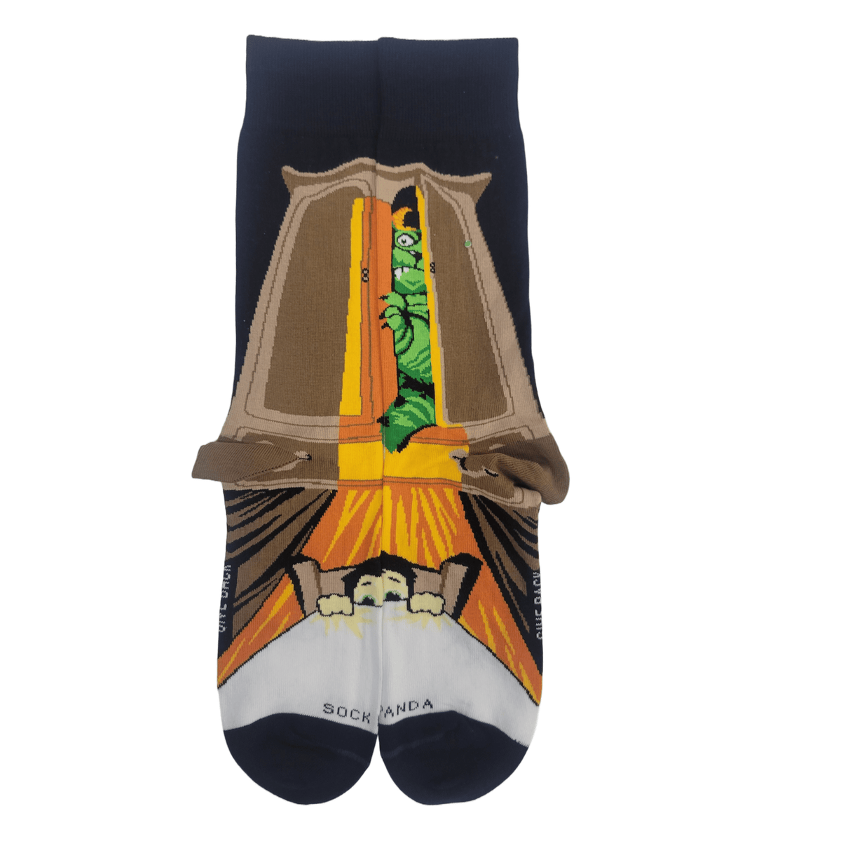 Nightmare Monster in the Closet Socks from the Sock Panda (Adult Large - Men's Shoe Sizes 8-12), ClosetmonsterLg