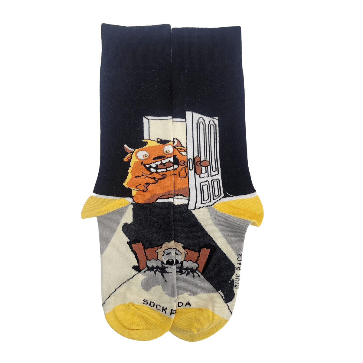 Nightmare Monster in the Closet Socks from the Sock Panda (Adult Small - Shoe Sizes 2-5), ClosetMonsterSm