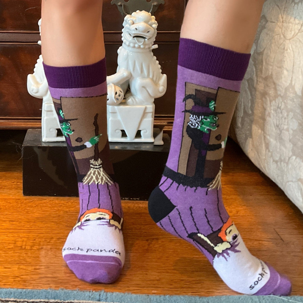 Nightmare Witch in the Closet Socks from the Sock Panda (Adult Medium - Women's Shoe Sizes 5-10), ClosetWitchMd