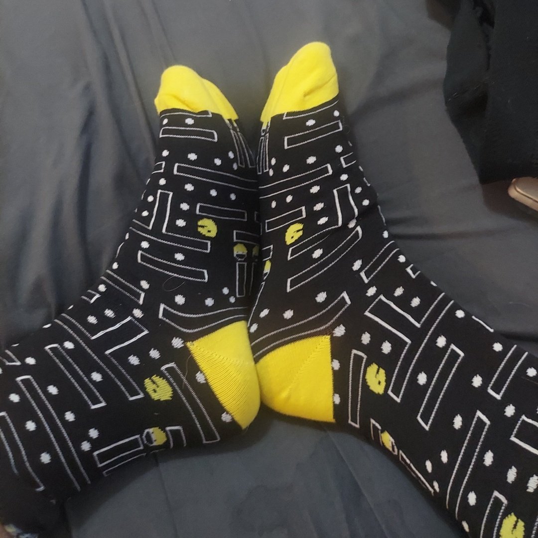 Old School Video Game Socks from the Sock Panda (Adult Large), Arcade