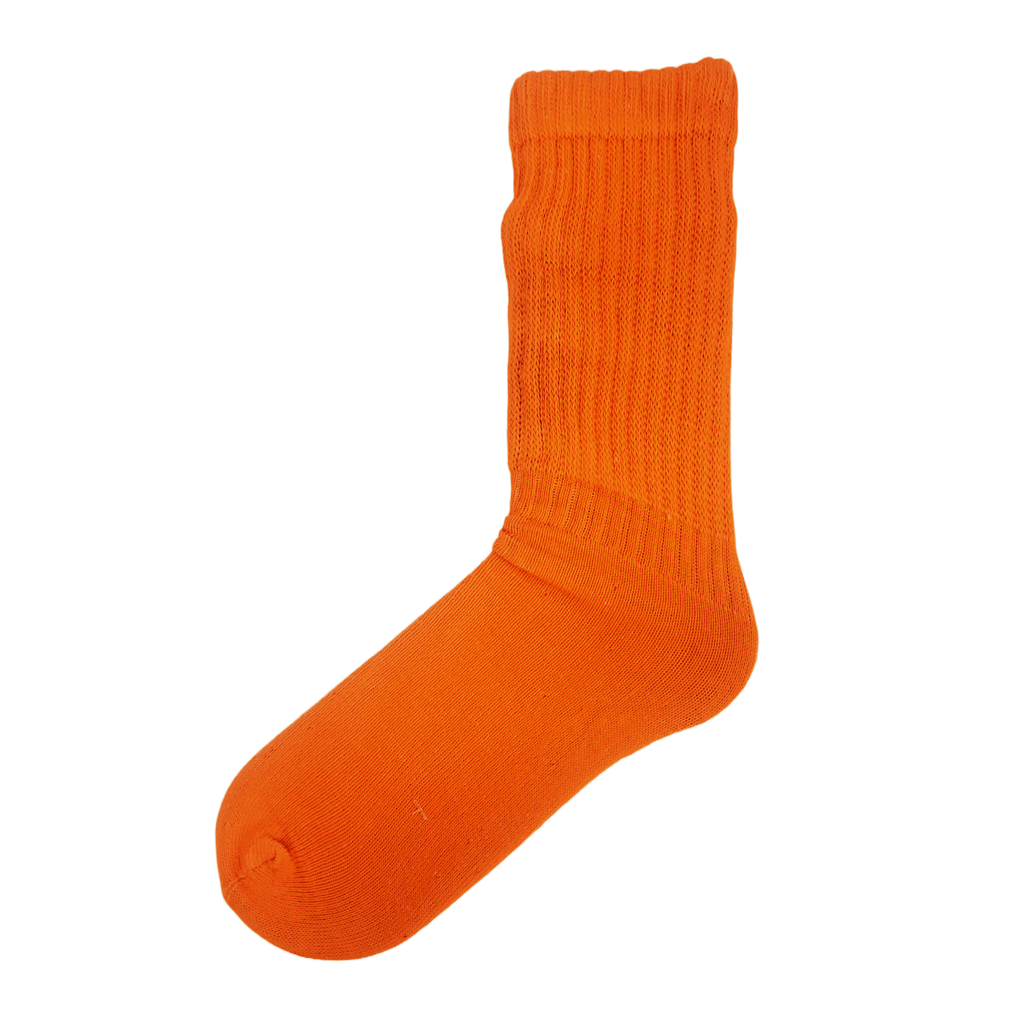 Orange Slouch Socks (Adult Medium - Women's Shoe Sizes 5 - 10)