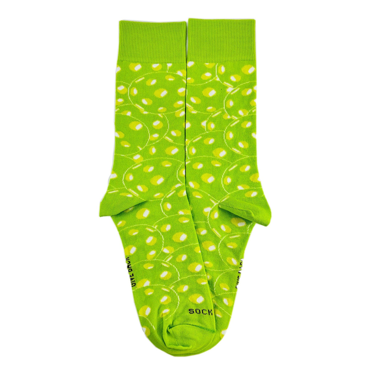 Overlapping Pickleball Pattern Socks from the Sock Panda, PicklePattMd