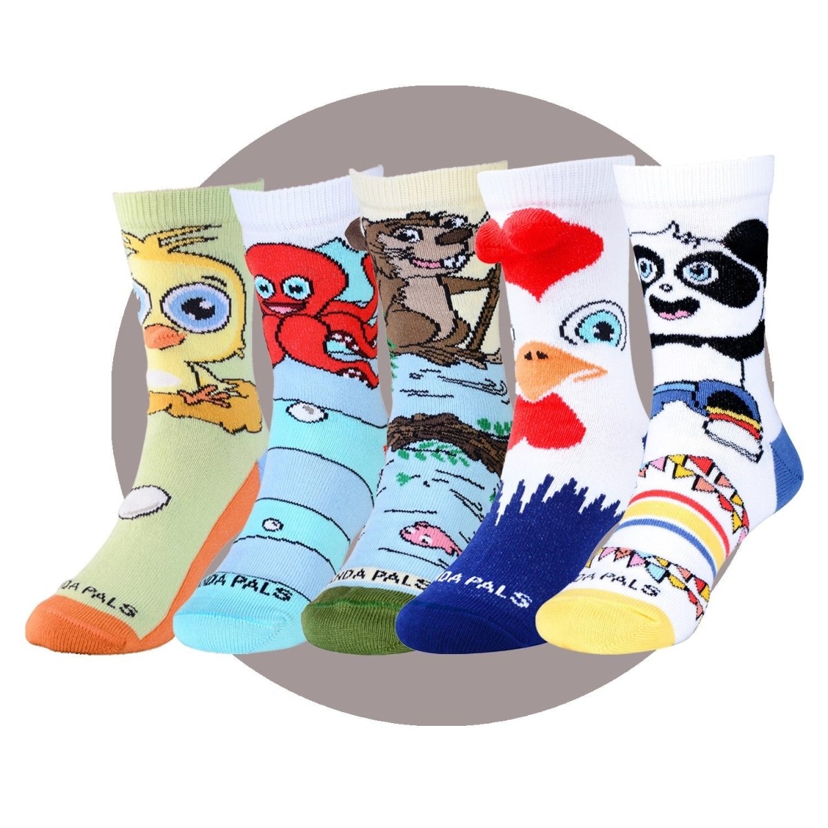 Panda Pals Kids Sock Subscription (Ages 3-7), Small/Boys/1