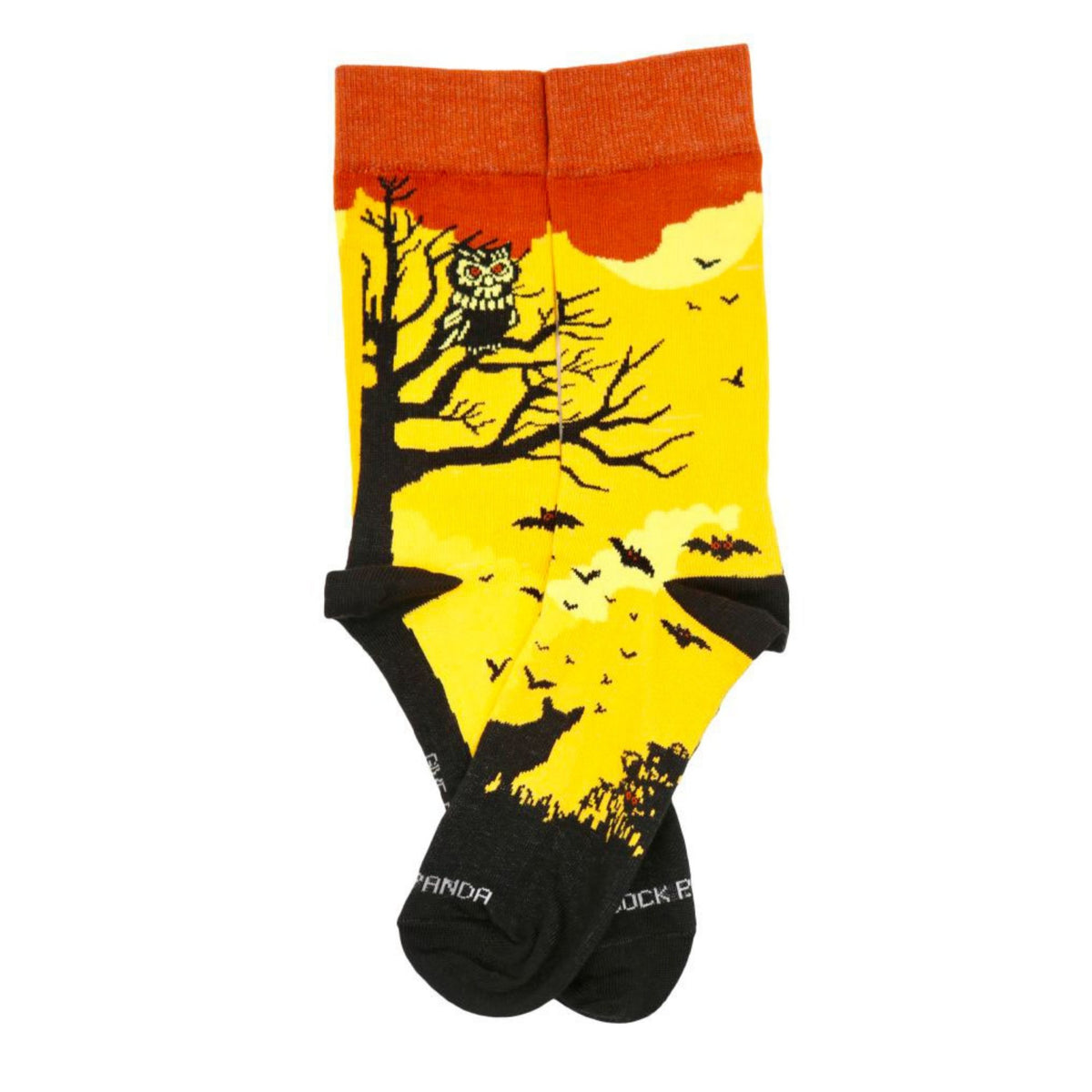 Pensive Owl Resting in a Tree Socks (Adult Medium - Women's Shoe Sizes 5-10), Pensive Owl