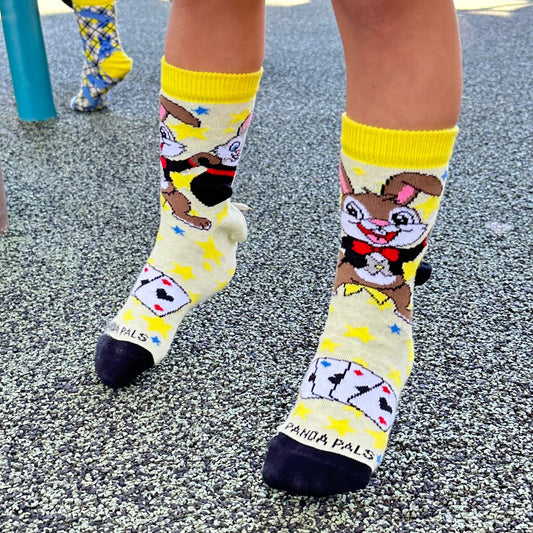 Rabbit Magician Socks from the Sock Panda (Ages 3 - 7)