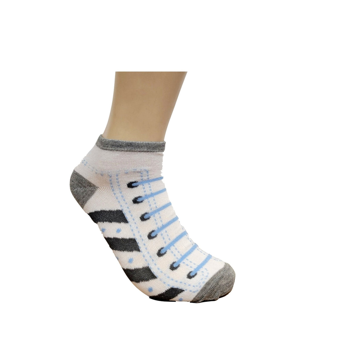 Sneaker Ankle Socks (Adult Large - Men's Shoe Sizes 8-12), Sneaker White