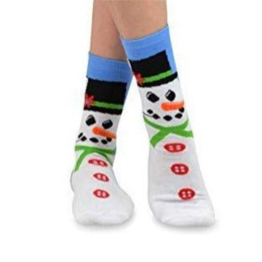 Snowman Socks for Kids (Ages 1 - 2 & 3 - 5, 5 - 7)