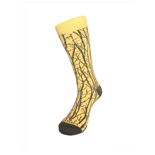 Sophisticated Branch Pattern Socks (Adult Large - Men's Shoe Sizes 8 - 12)