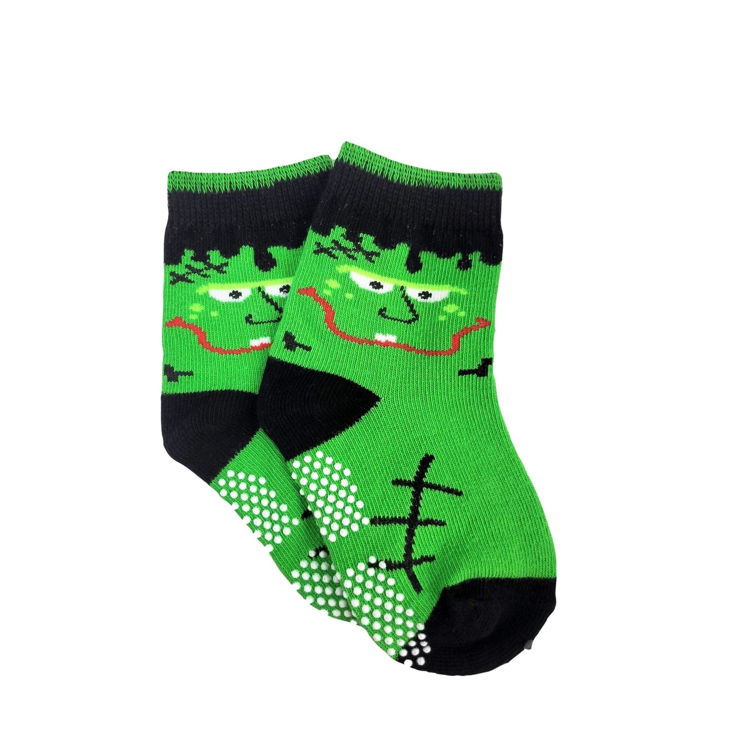 Spooky Halloween Kids Socks (Ages 1 - 2 Non - Skid) or (Ages 3 - 5, 5 - 7)