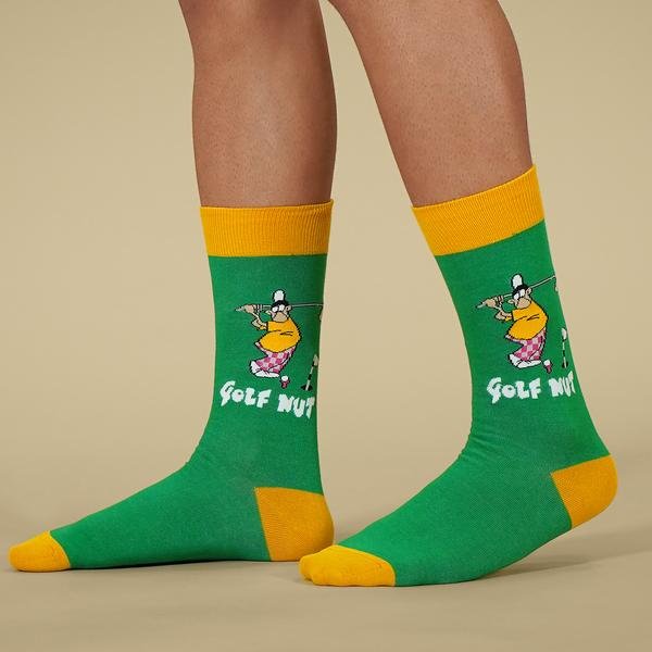 The Golf Nut Set of Socks (Two Pairs) for the Avid Golfer, Golf Nut Set