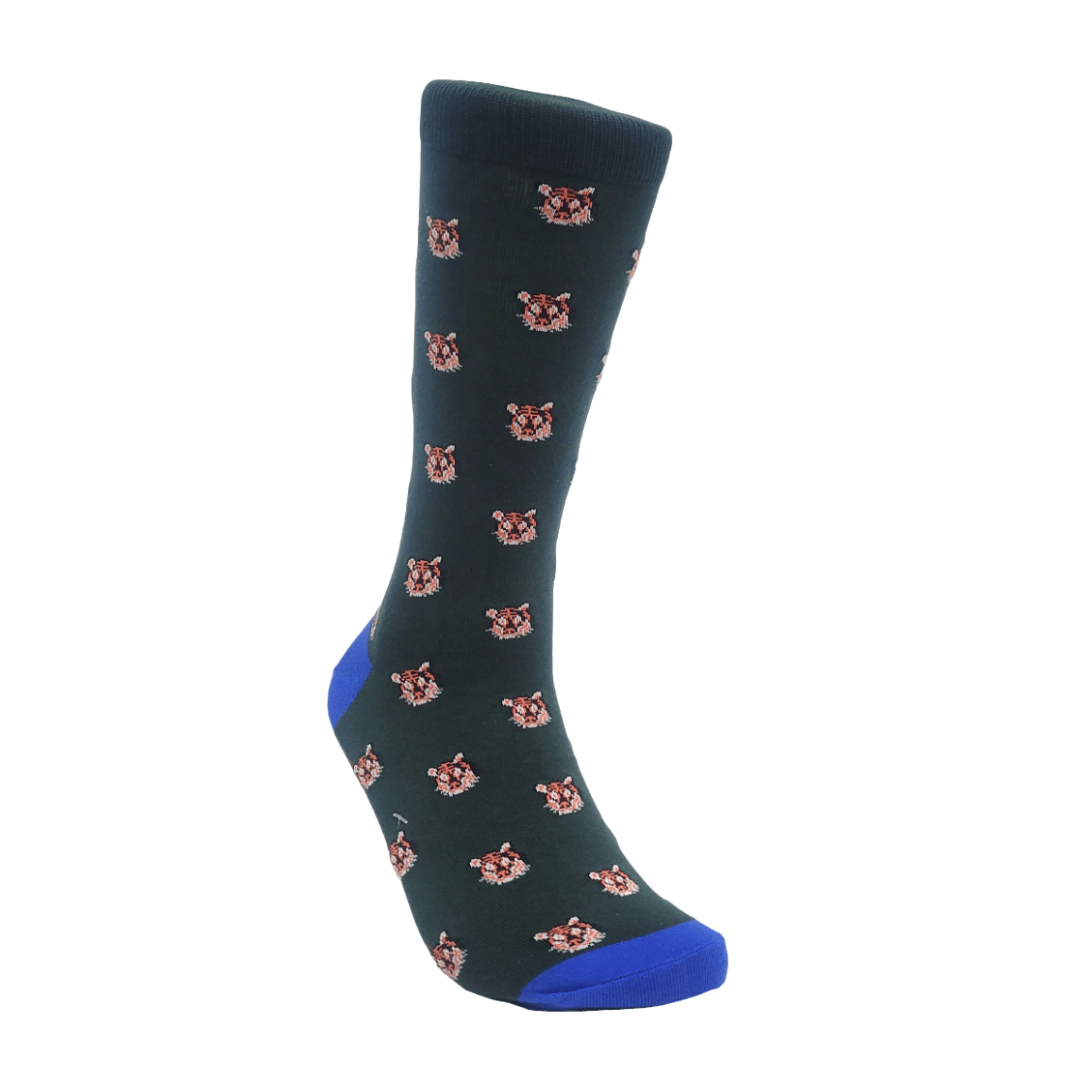 Tiger Face Pattern Socks (Adult Large - Men's Shoe Sizes 8-12), TigerFaceLg