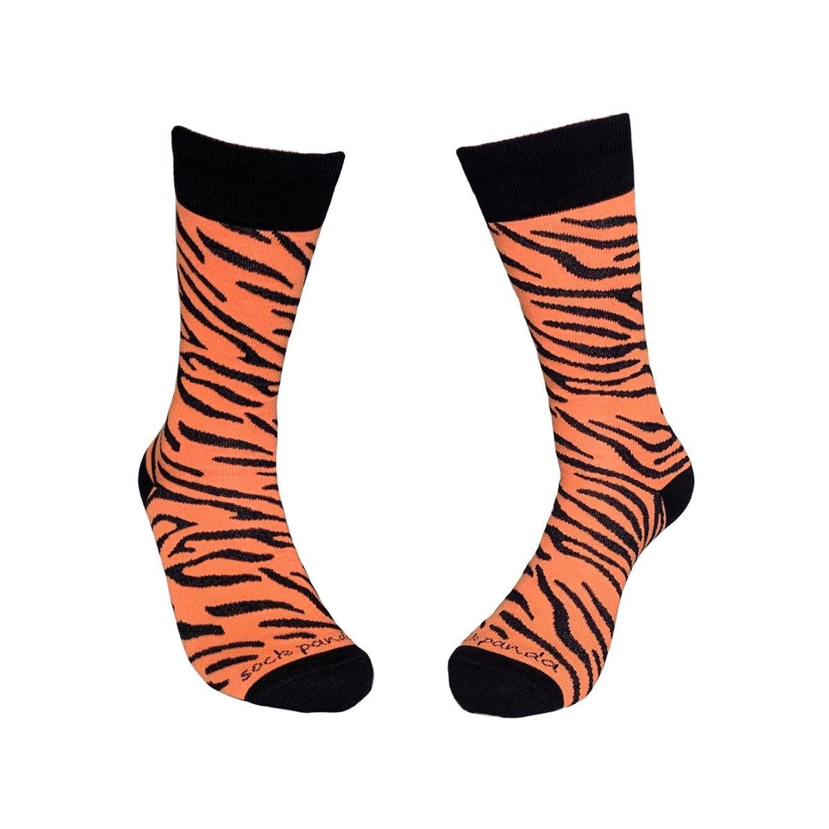 Tiger Striped Socks from the Sock Panda (Adult Medium - Women's Shoe Sizes 5-10), Tiger Stripe