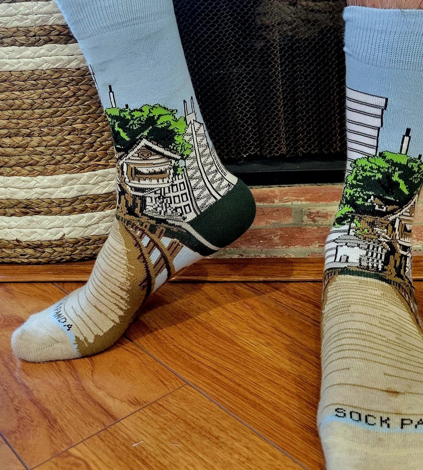 Treehouse in the City Socks from the Sock Panda (Adult Small - Shoe Sizes 2 - 5)