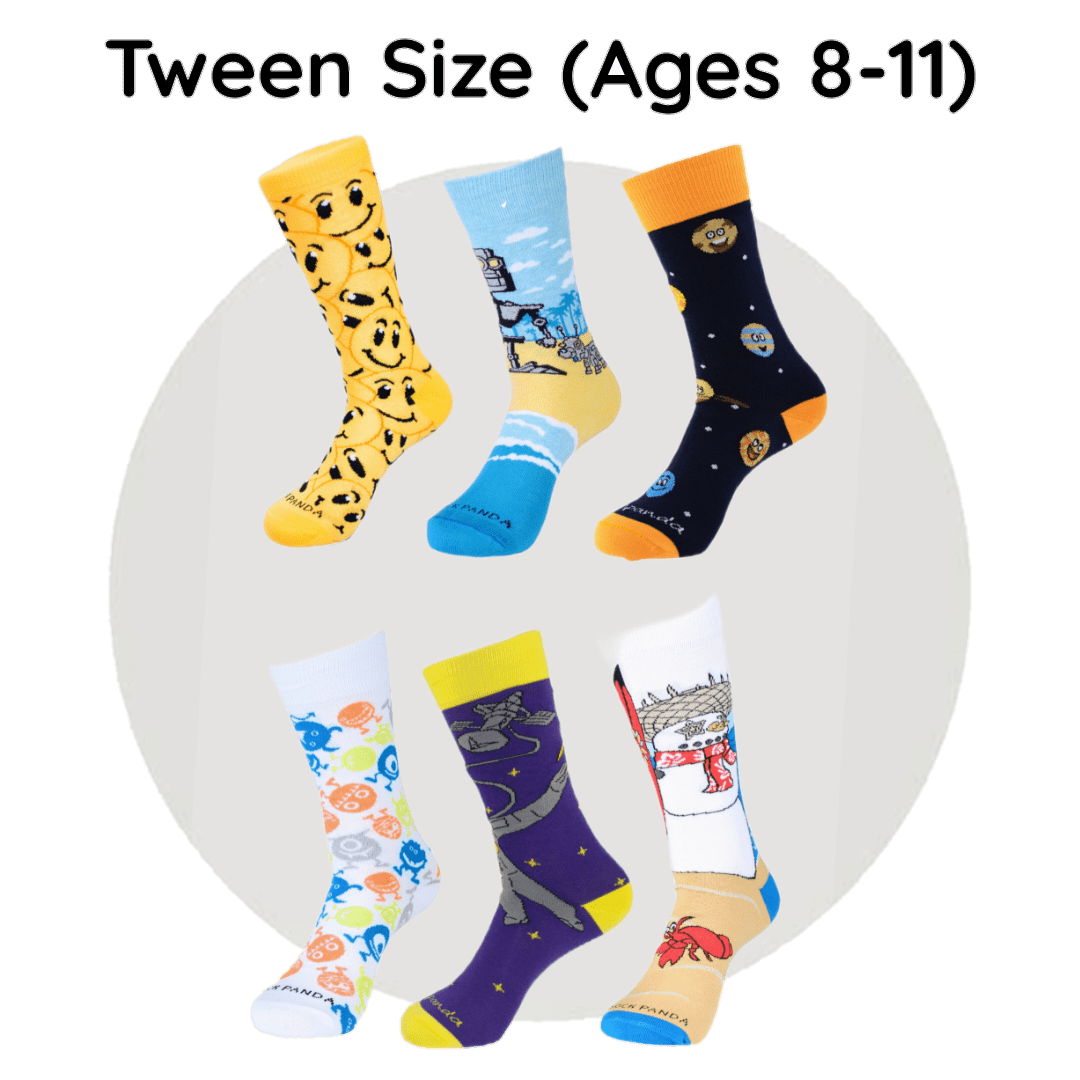 Tween Sock Subscription (Ages 8-11), Tween-1b
