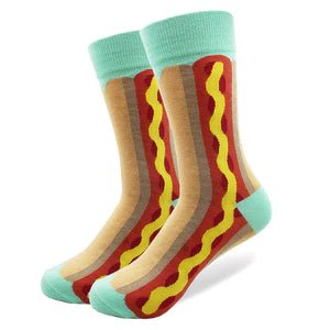 Two Pack of Outdoor Grill Picnic (Hot Dog and Corn on the Cob) Socks from the Sock Panda, Picnic Set