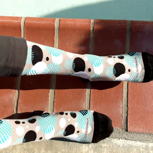 Unique Bubble Circle Pattern Socks from the Sock Panda