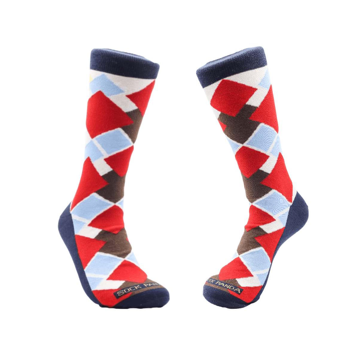 Unique Diamond Argyle Pattern Socks from the Sock Panda, Diamond Argyle