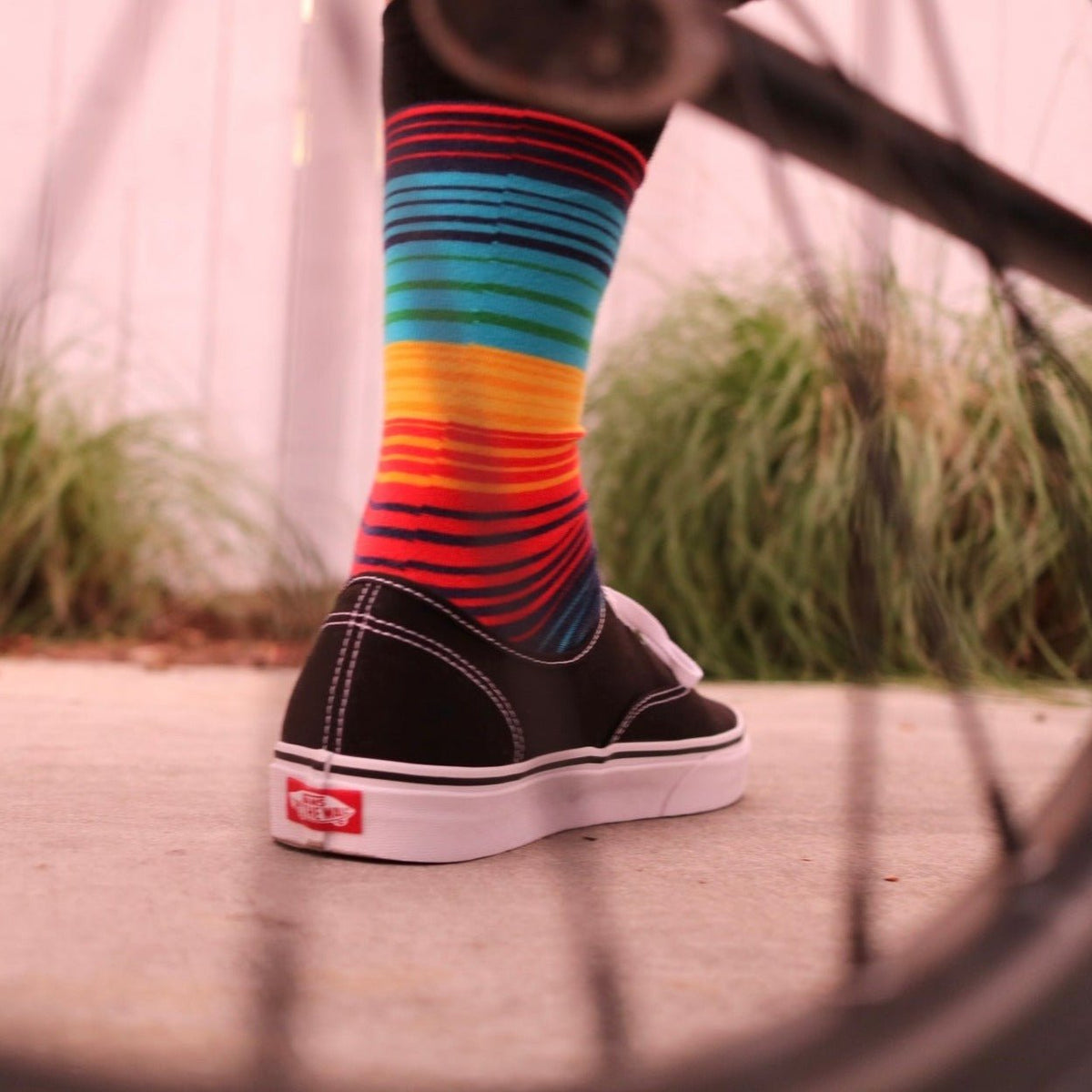 Vibrant Rainbow Stripes Socks from the Sock Panda, Rainbow Stripe