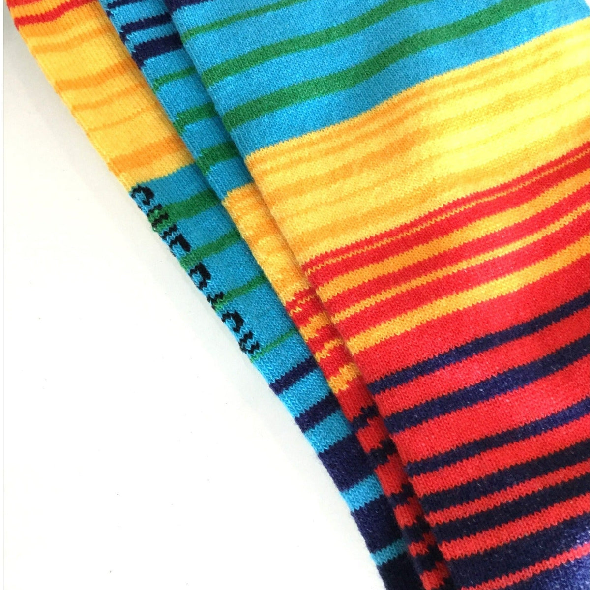 Vibrant Rainbow Stripes Socks from the Sock Panda, Rainbow Stripe