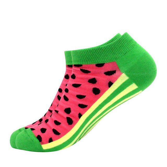 Watermelon Ankle Socks from the Sock Panda, WaterAnkLg
