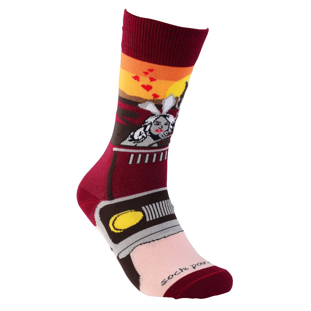 Wild Love Rabbits Socks (Adult Medium - Women's Shoe Sizes 5-10), Love Bunny Ld