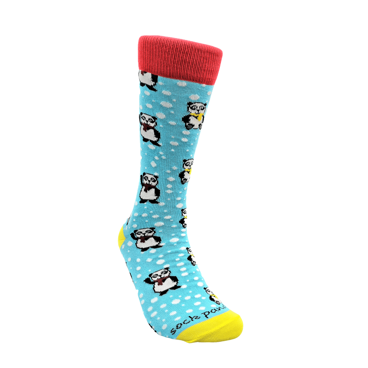 Winter Panda Pattern Socks from the Sock Panda (Adult Medium - Women's Shoe Sizes 5-10), Winter Panda Pattern Md